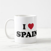 私はスペインを愛します コーヒーマグカップ (左)