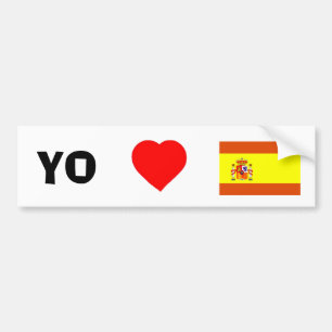 私はスペインを愛します バンパーステッカー