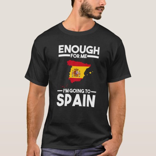 私はスペイン国旗に向かってスペインのいる Tシャツ (正面)