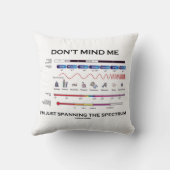私はスペクトルのユーモアに広がっている私を気にしない クッション (裏面)