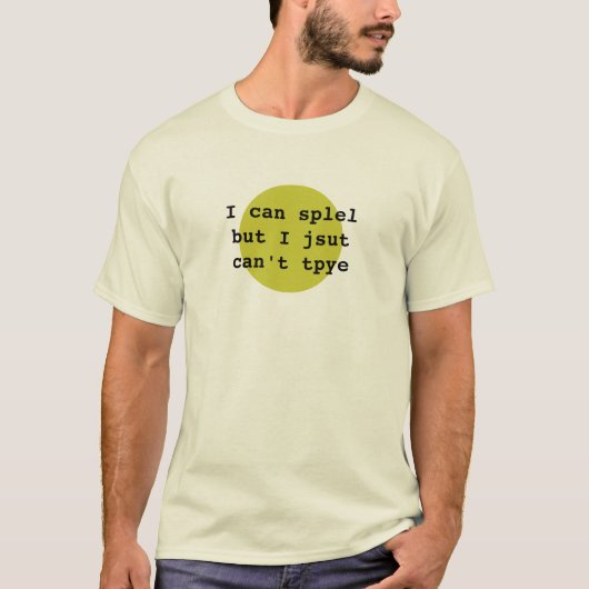 私はスペルができます Tシャツ (正面)