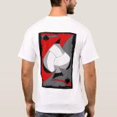 私はスペードのティーのバレーボールのエースを遊びます Tシャツ (裏面)