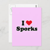 私はスポーツが大好きだ ポストカード (正面/裏面)