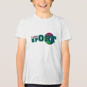 私はスポーツが大好き トライブレンドＴシャツ (正面)