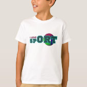 私はスポーツが大好き Tシャツ (正面)