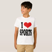 私はスポーツを愛します Tシャツ (正面フル)