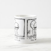 私はスマイルのコップを作ってもいいです コーヒーマグカップ (中央)