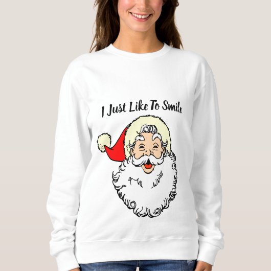 私はスマイル好き スウェットシャツ (正面)