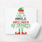 私はスマイル笑いの私のクリスマスが好お気に入りのき マウスパッド (マウス)