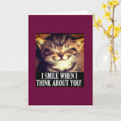 私はスマイル考え時 カード (黄色い花)