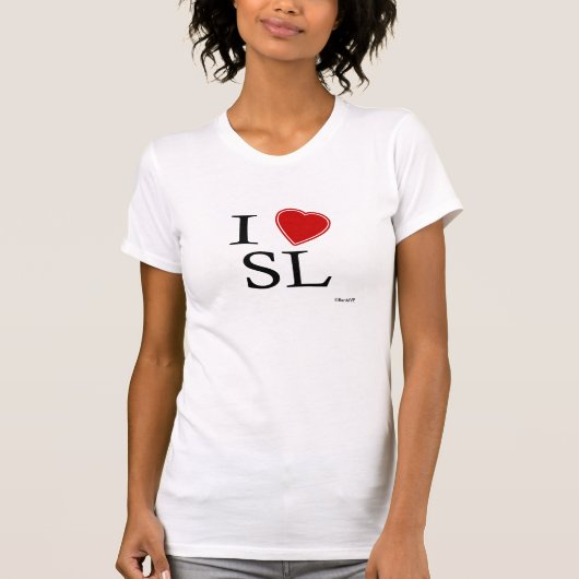 私はスリランカを愛します Tシャツ (正面)
