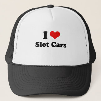 私はスロットカーのTシャツを愛します キャップ