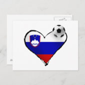 私はスロベニアのサッカーが大好き – スロベニアのサッカーが大好き ポストカード (正面/裏面)