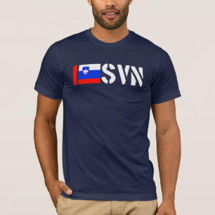 私はスロベニアのティーを愛します Tシャツ