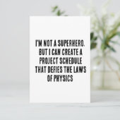 私はスーパーヒーローではないが、プロジェクトを作ることができる サンキューカード (スタンド正面)