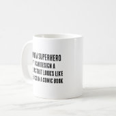 私はスーパーヒーローではないが、私はデザインできる建物 コーヒーマグカップ (正面左)