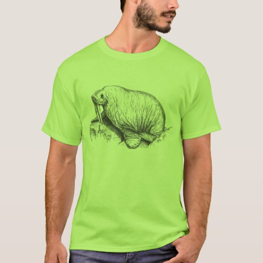 私はセイウチです Tシャツ (正面)