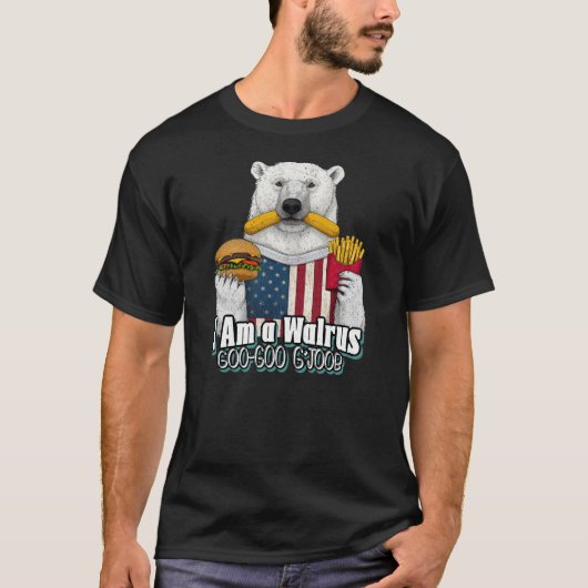 私はセイウチです Tシャツ (正面)