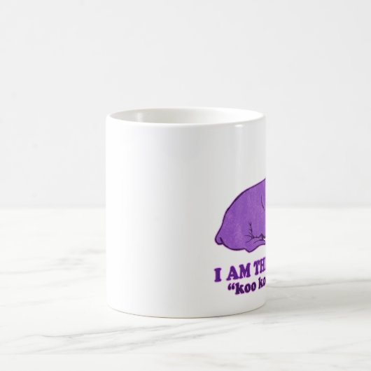 私はセイウチのマグです コーヒーマグカップ (中央)