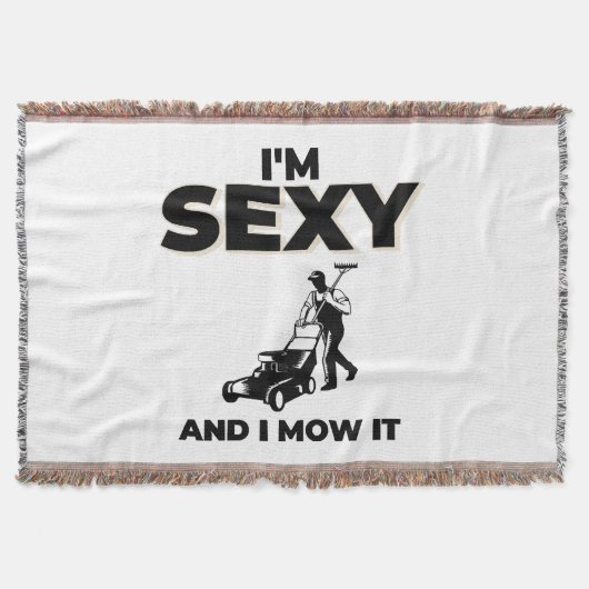 私はセクシーで私はそれを刈る スローブランケット (正面)