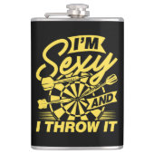私はセクシーで、私はそれをフラスコ8oz投げる。 フラスク (正面)