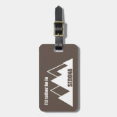 私はセドナ山に行きたい ラゲッジタグ (正面縦)