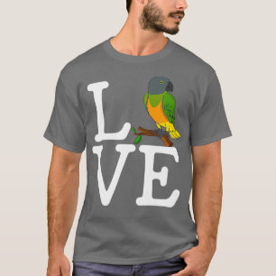 私はセネガルのオウムが大好きだ Tシャツ