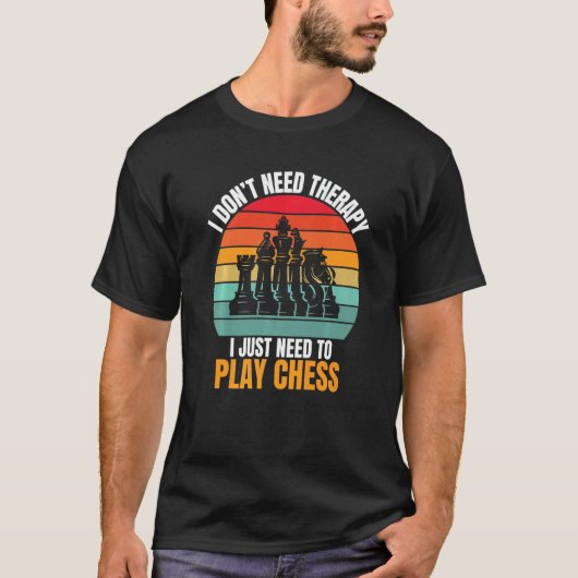 私はセラピーが必要ではないチェッ遊シュ Tシャツ (正面)