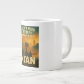 私はセラピーが必要ではない、私は西安に行く必要がある ジャンボコーヒーマグカップ (正面右)