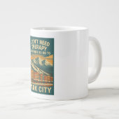 私はセラピーは必要ない、私はちょうどパークシティが必要 ジャンボコーヒーマグカップ (正面右)