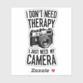 私はセラピーは必要ない、私はカメラが必要 シール (シート)