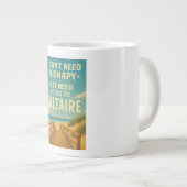 私はセラピーは必要ない、私はサルタワールに行く必要がある ジャンボコーヒーマグカップ (正面右)