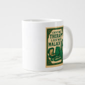 私はセラピーは必要ない、私はマラカイトが必要 ジャンボコーヒーマグカップ (正面右)