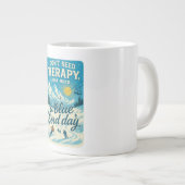 私はセラピーは、私は青い鳥の日が必要ではない ジャンボコーヒーマグカップ (正面右)