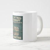 私はセラピーは、私はNometneに行く必要はない ジャンボコーヒーマグカップ (正面右)