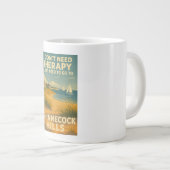 私はセラピーは、私はShinecockヒルズが必要ではない ジャンボコーヒーマグカップ (正面右)