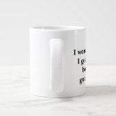 私はセラピーを勝ち取った ジャンボコーヒーマグカップ (裏面)