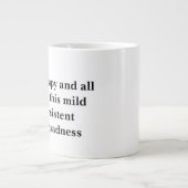 私はセラピーを勝ち取った ジャンボコーヒーマグカップ (正面)