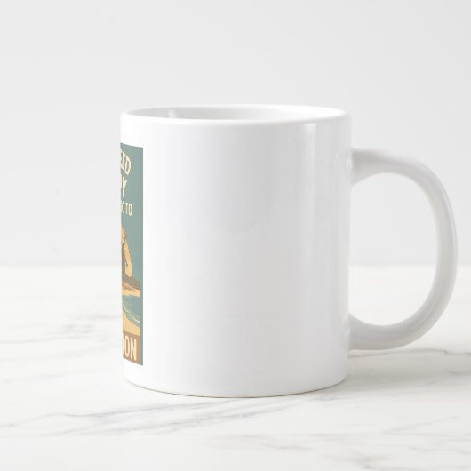 私はセラピーを必要としない、私はちょうどイーストハンプトンを必要とする ジャンボコーヒーマグカップ (右)