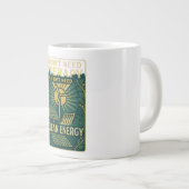 私はセラピーを必要としない、私はちょうどクリーンエネルギーを必要とする ジャンボコーヒーマグカップ (正面右)