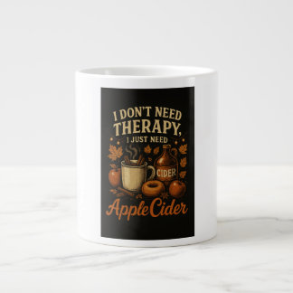 私はセラピーを必要としない、私はちょうどApple Ciderが必要 ジャンボコーヒーマグカップ