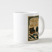 私はセラピーを必要としない、私はちょうどobsidianが必要だ ジャンボコーヒーマグカップ (正面右)