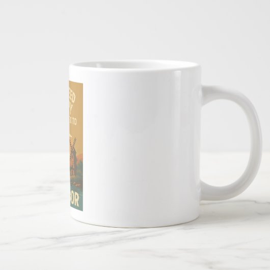 私はセラピーを必要としない、私はちょうどSag Harborが必要 ジャンボコーヒーマグカップ (右)