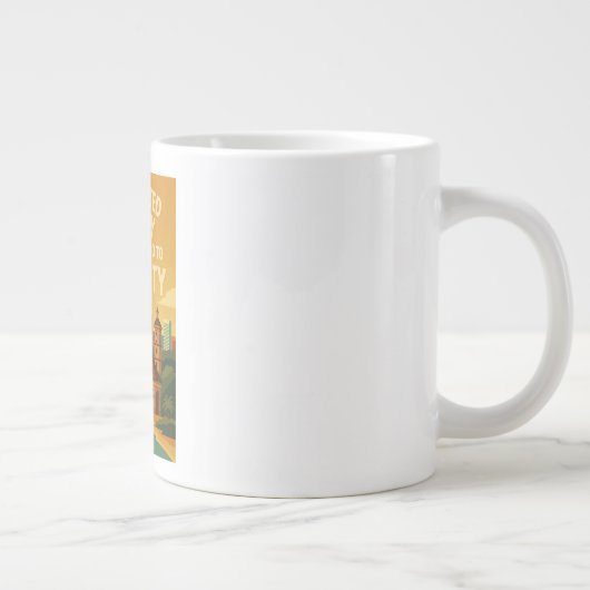 私はセラピーを必要としない、私はセブシティを必要とする ジャンボコーヒーマグカップ (右)