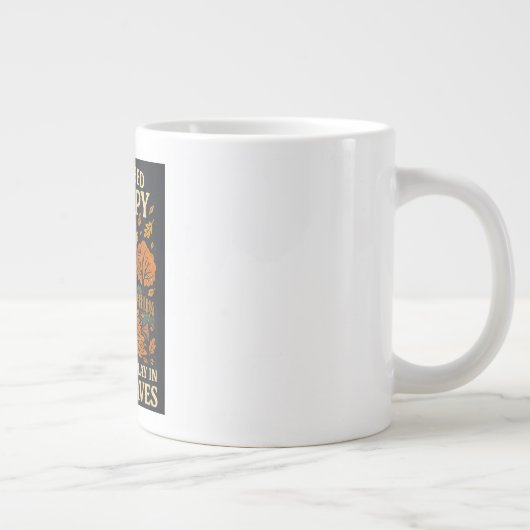 私はセラピーを必要としない、私は単遊にの山離れの ジャンボコーヒーマグカップ (右)