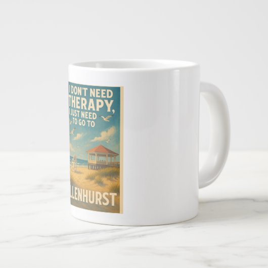 私はセラピーを必要としない、私は唯一のAllenhurstが必要 ジャンボコーヒーマグカップ (正面右)