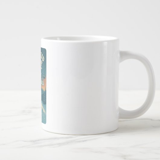 私はセラピーを必要としない、私は最初のトラックが必要 ジャンボコーヒーマグカップ (右)