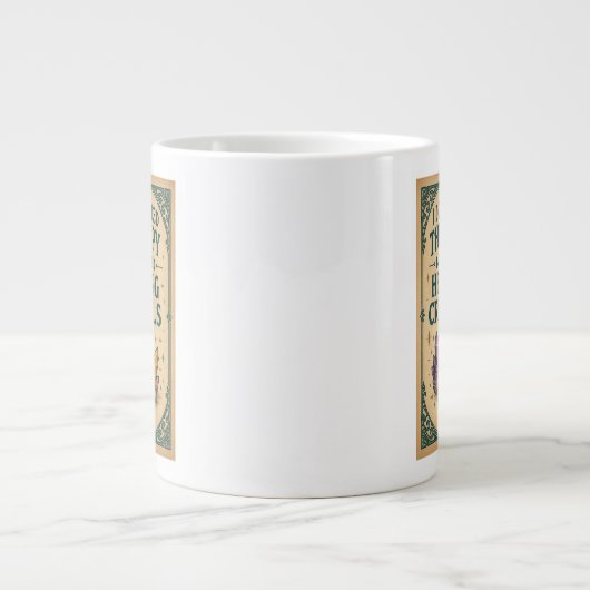 私はセラピーを必要としない、私は癒しの結晶が必要だ ジャンボコーヒーマグカップ (正面)