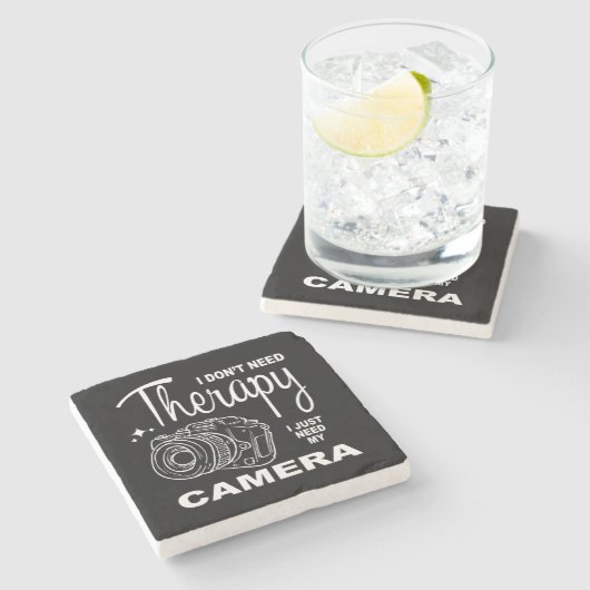 私はセラピー写真の石のコースターは必要ない ストーンコースター (横)