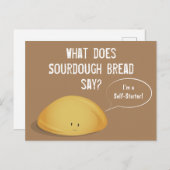 私はセルフスターターのパン茶色の白パン ポストカード (正面/裏面)